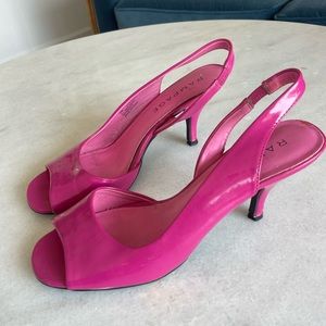 Hot pink kitten heels